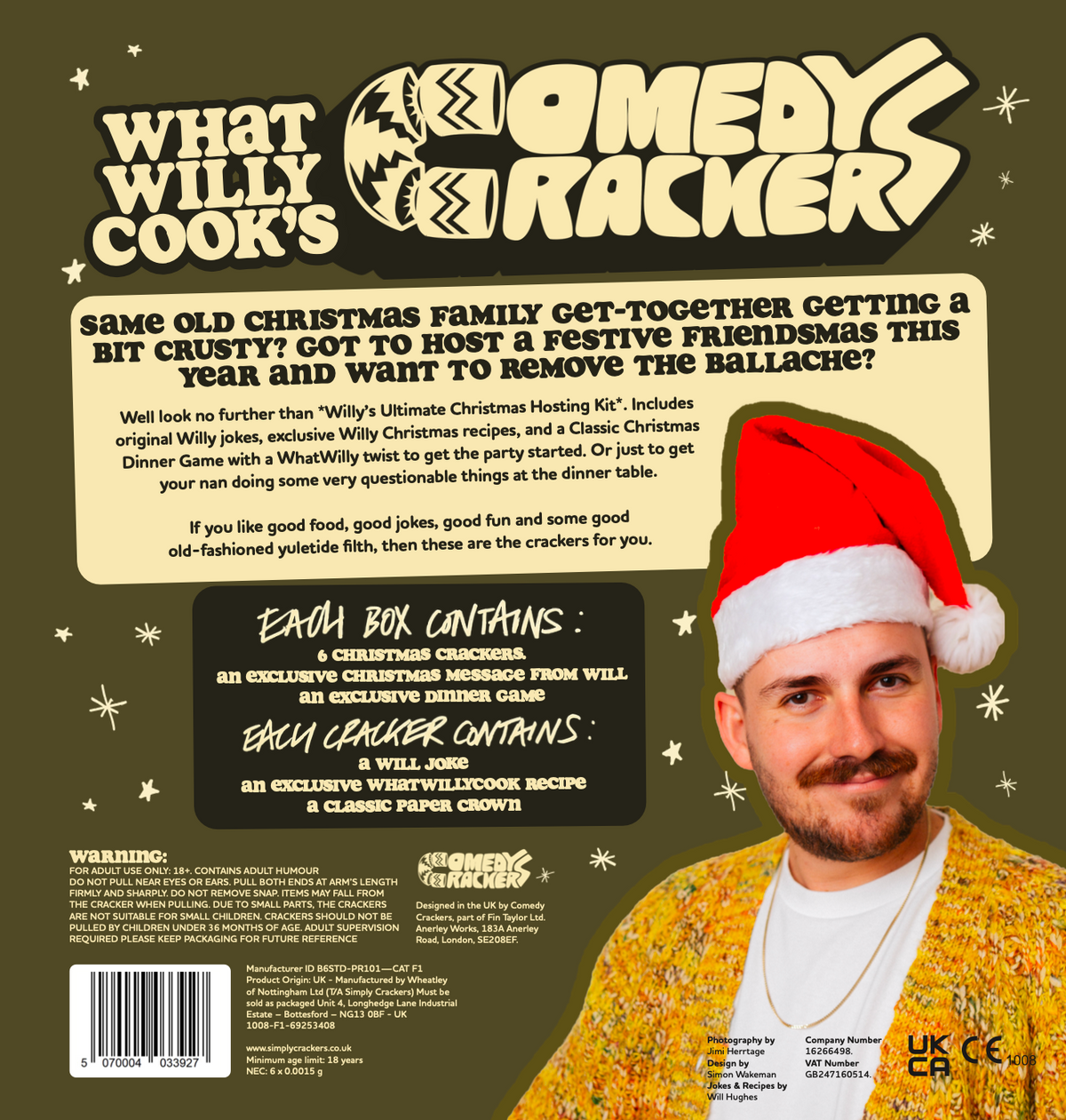 Pre-order WhatWillyCook's Christmas Crackers -UK & Europe edition